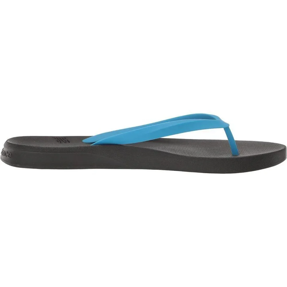 New Balance Men's Pool Locker Synthetic Flip Flop Sandals Black/Blue Size 12 NWT